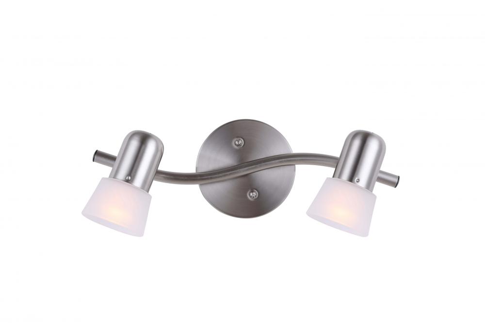 Omni 2 Light Track Lighting, Brushed Pewter Finish