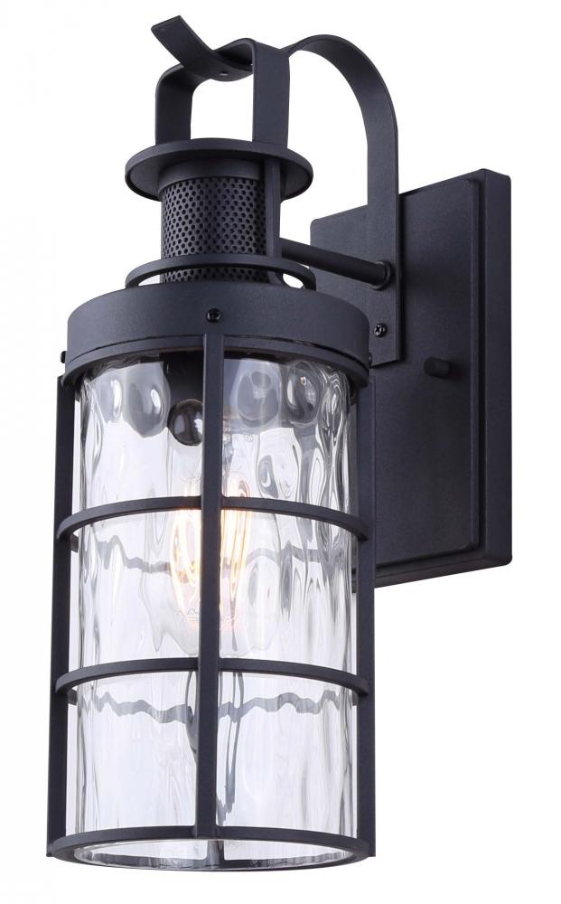 Winslet 1 Light Outdoor Lantern, Black Finish