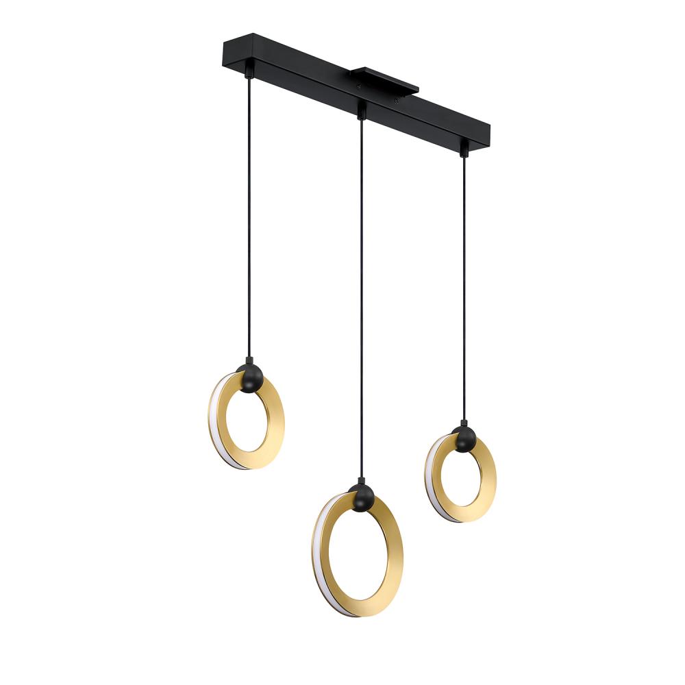 3 LIGHT LED PENDANT BAR