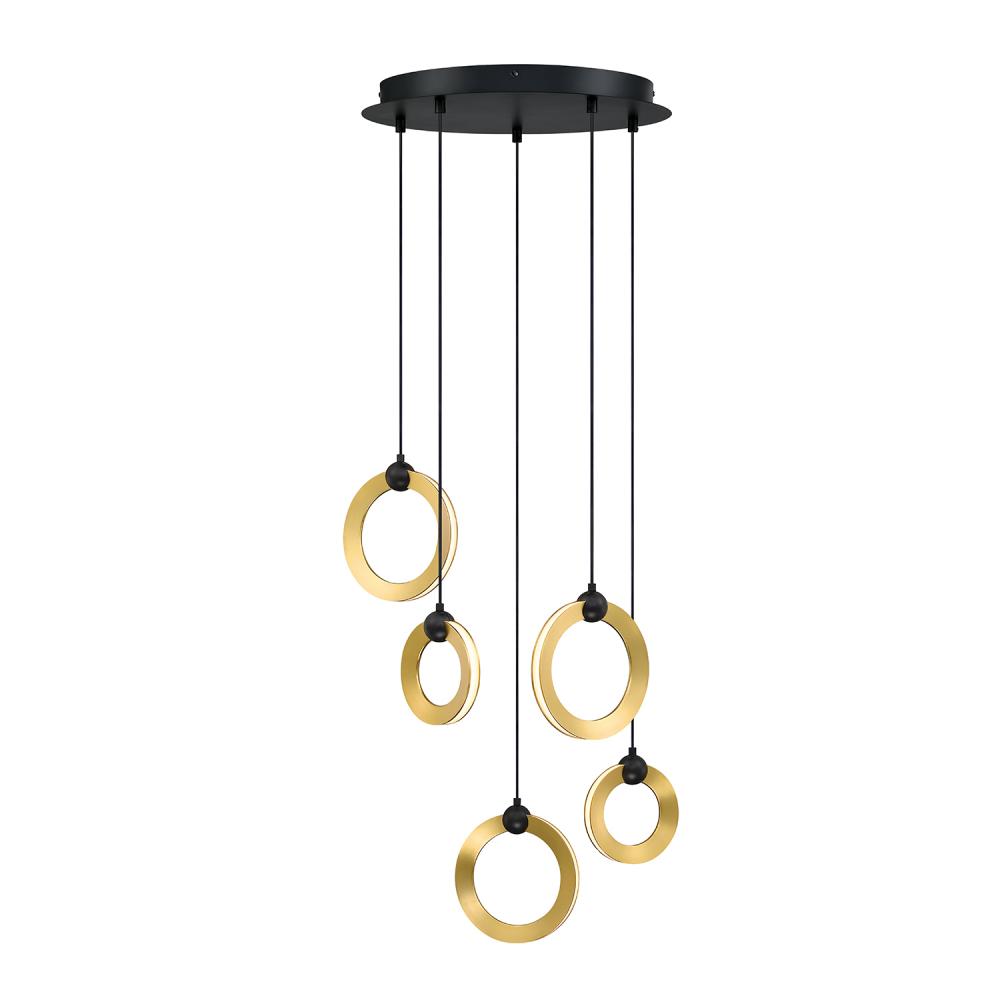 5 LIGHT LED PENDANT PAN