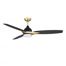 Kendal AC31656-BLK/BRS - 56" ADJ. CCT LED CEILING FAN - DC MOTOR