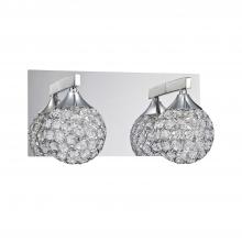 Kendal VF4200-2L-CH - CRYS 2-Light Chrome Vanity Light