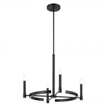 Kichler 52426BK - Tolani 20.25" 4-Light Chandelier in Black