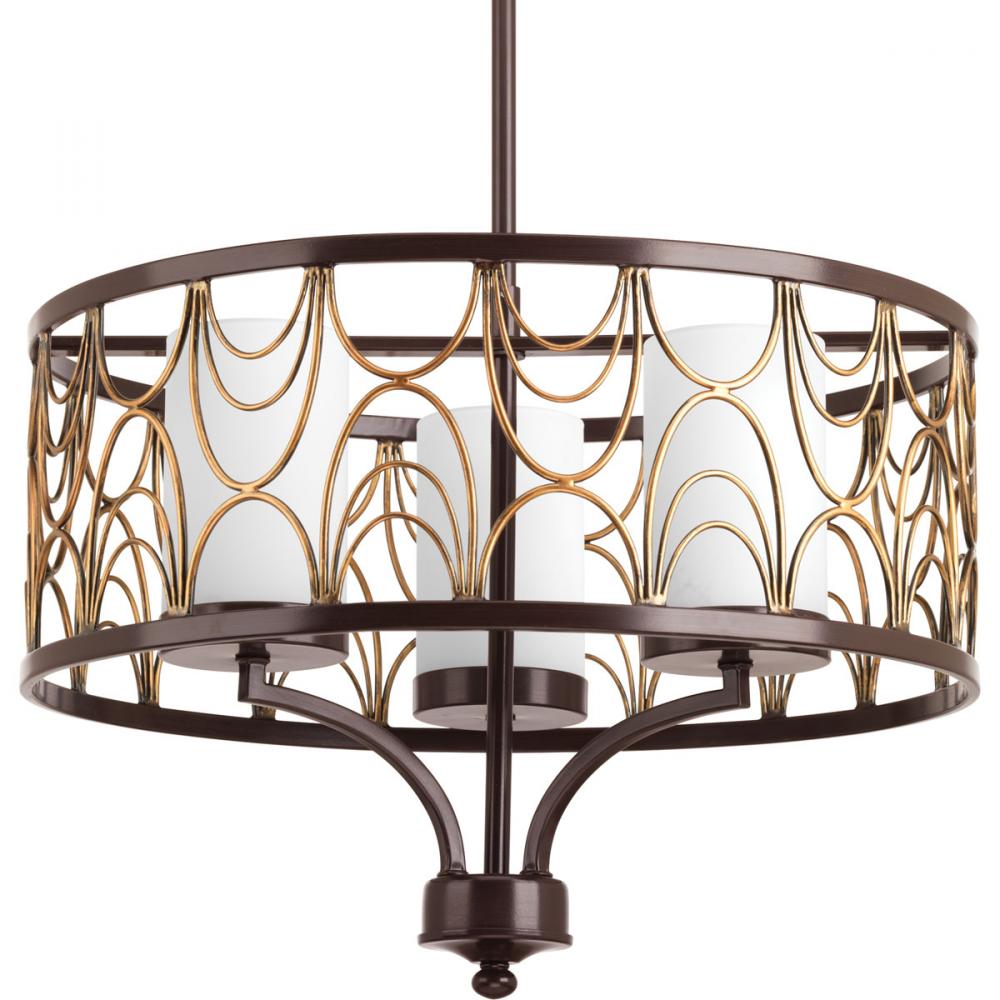 P4699-20 3-100W MED CHANDELIER