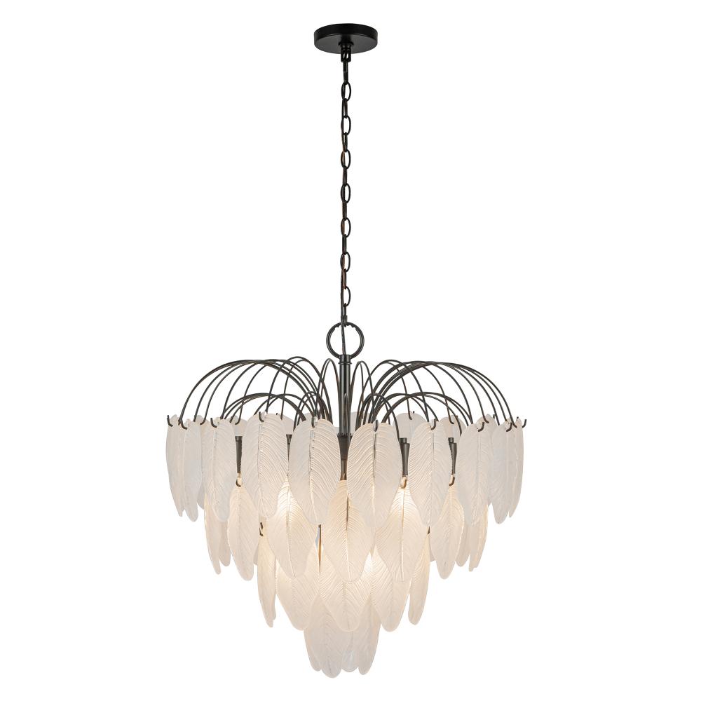 Alessia 10 Light Chandelier, Black