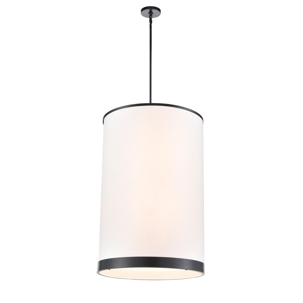 High Street 8 Light Chandelier, Black