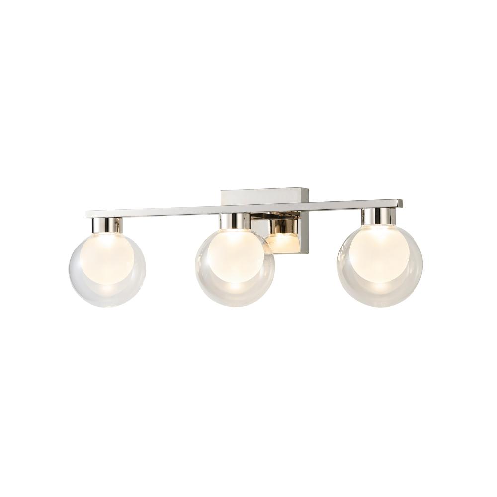 Colton 3 Light Bathroom Vanity, Chrome