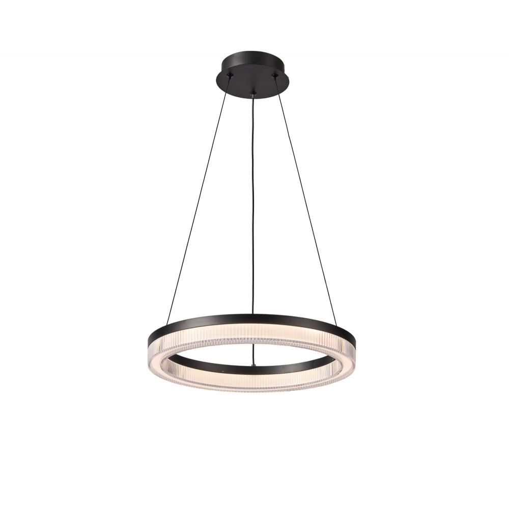 Ari Integrated LED Pendant 16", Black