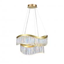 Artcraft AC12201BR - Jules Integrated LED Chandelier 25", Brass