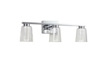 Artcraft AC7353CH - Dalton Collection 3-Light Bathroom Vanity Fixture Chrome