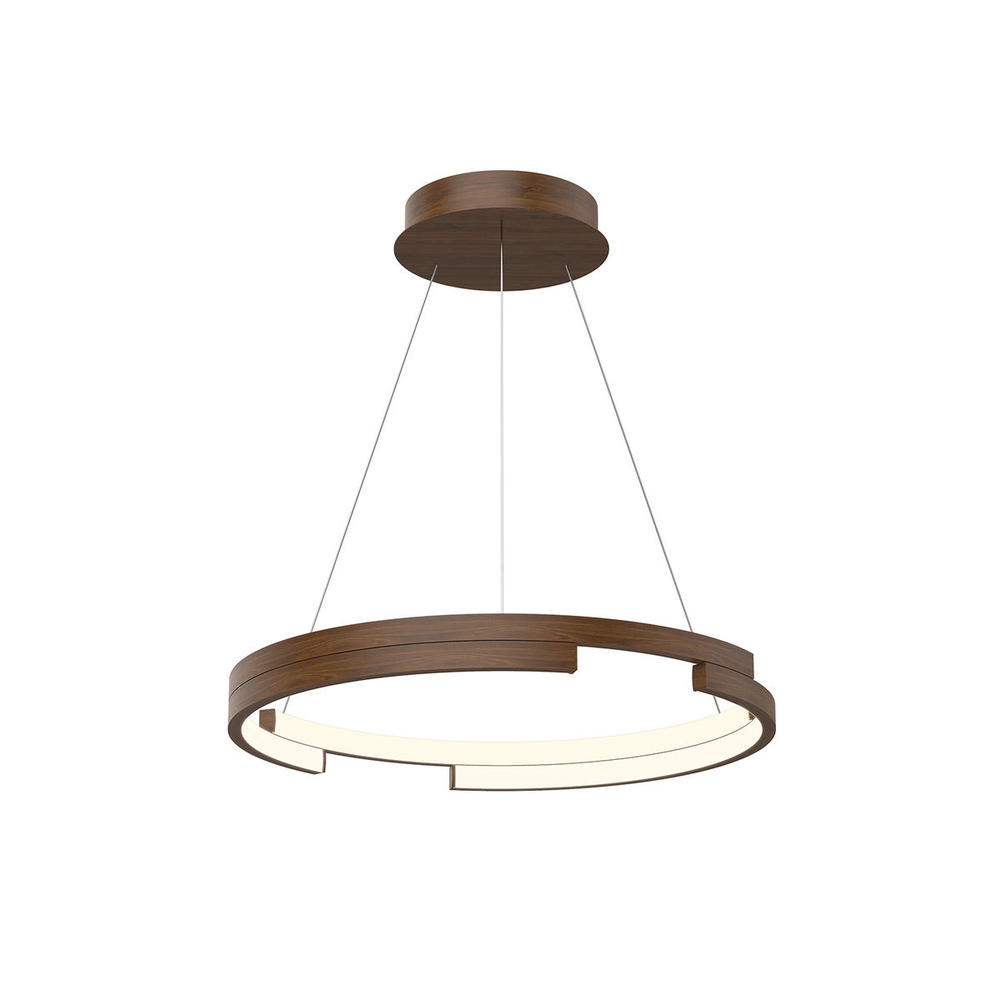 Anello Minor 19-in Walnut LED Pendant