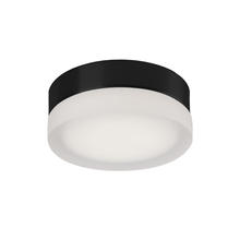 Kuzco Lighting Inc FM3506-BK - Bedford 6-in Black/Frosted LED Flush Mount