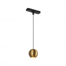 Kuzco Lighting Inc TRP26903-BG - Faria 3-in Brushed Gold Trilo Track Pendant