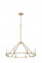 DVI DVP37129BR - Carisbrooke 34" Chandelier, Brass