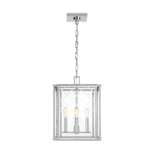 Visual Comfort & Co. Studio Collection AC1134PN - Erro transitional 4-light indoor dimmable small ceiling hanging lantern pendant in polished nickel s