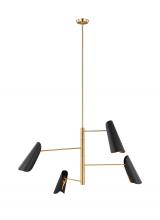 Visual Comfort & Co. Studio Collection AEC1024BBSMBK - Four Light Chandelier