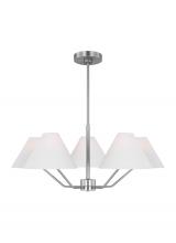 Visual Comfort & Co. Studio Collection DJC1005BS - Burke Transitional 5-Light Indoor Dimmable Medium Chandelier