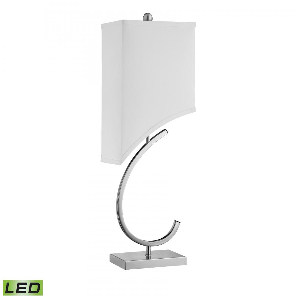 Chastain 31'' High 1-Light Table Lamp - Brushed Steel - Includes LED Bulb