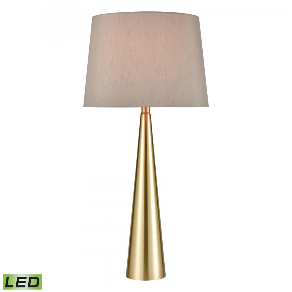 Bella 30'' High 1-Light Table Lamp - Soft Aged Brass - Includes LED Bulb