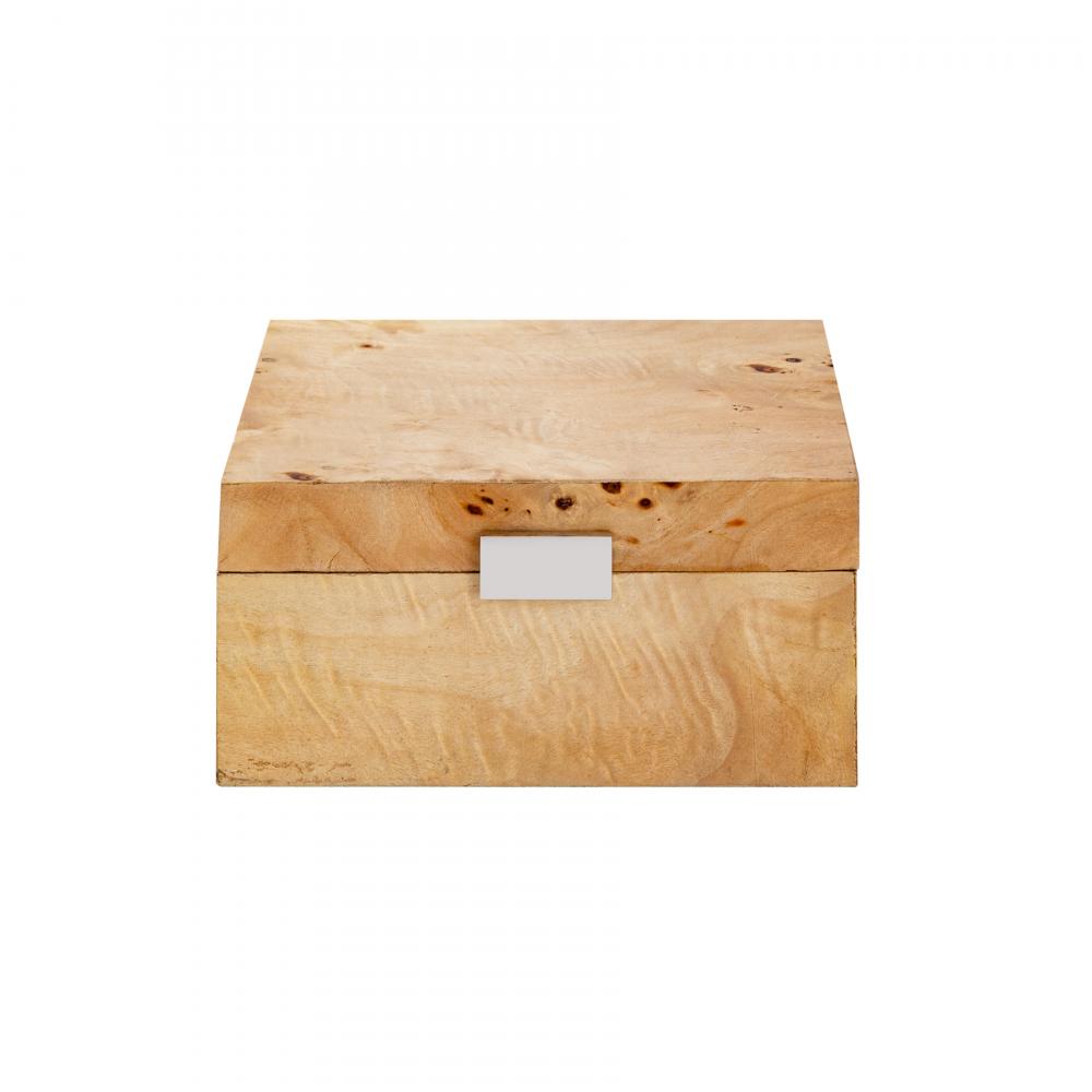 Caleb Box - Square Bleached Burl (2 pack) (2 pack)