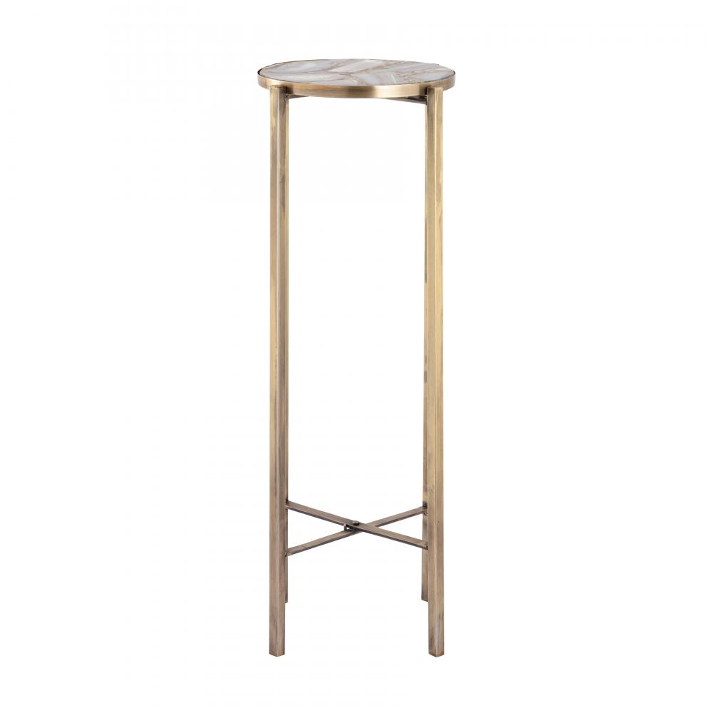 Watkins Accent Table - Antique Brass