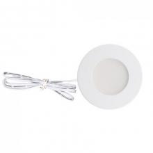 Aura Electrical Supply Inc. Items AD-107T-3K - Lotus 2.2 Watt Ultra Slim LED Puck Light - Dimmable - 3000K - 150 Lumens - 12V